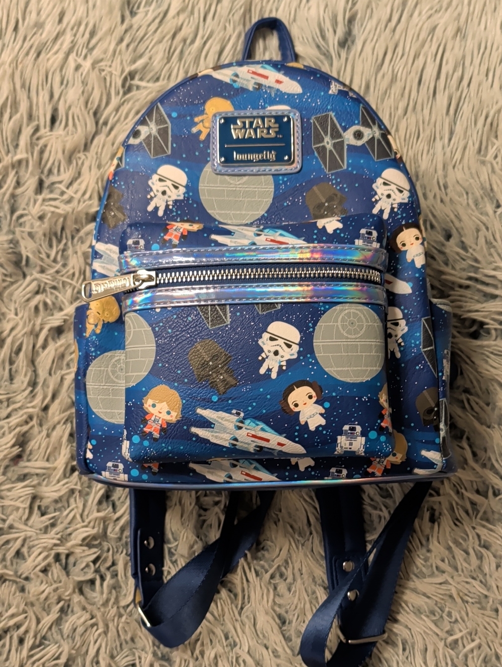 Star Wars Kids Blue Character Mini Backpack by Loungefly